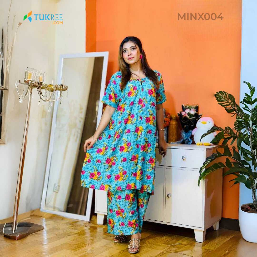 China,Linen,Long,Kaftan,Maxi,-,2Pcs,Combo,Pack