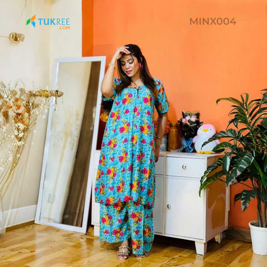 China,Linen,Long,Kaftan,Maxi,-,2Pcs,Combo,Pack