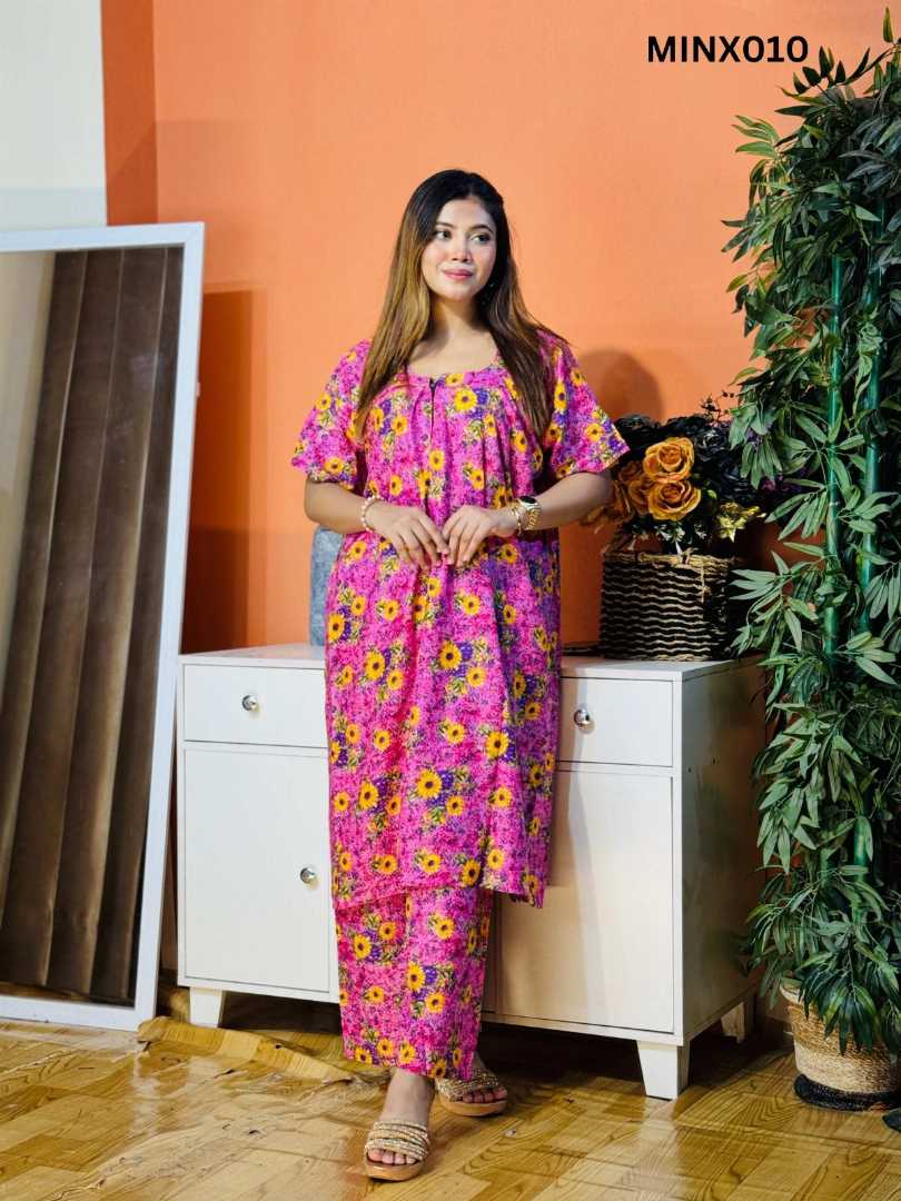 China,Linen,Long,Kaftan,Maxi,-,2Pcs,Combo,Pack