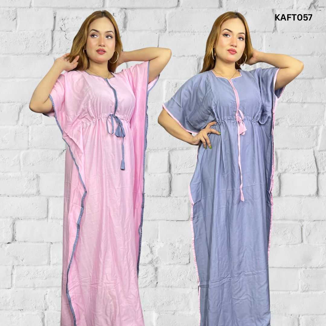 China,Linen,Long,Kaftan,Maxi,-,2Pcs,Combo,Pack