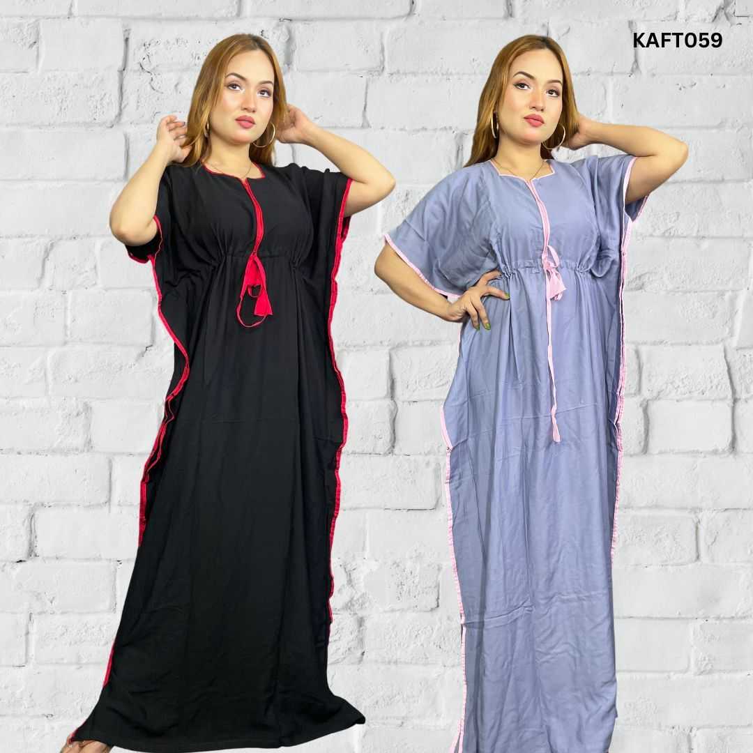China,Linen,Long,Kaftan,Maxi,-,2Pcs,Combo,Pack