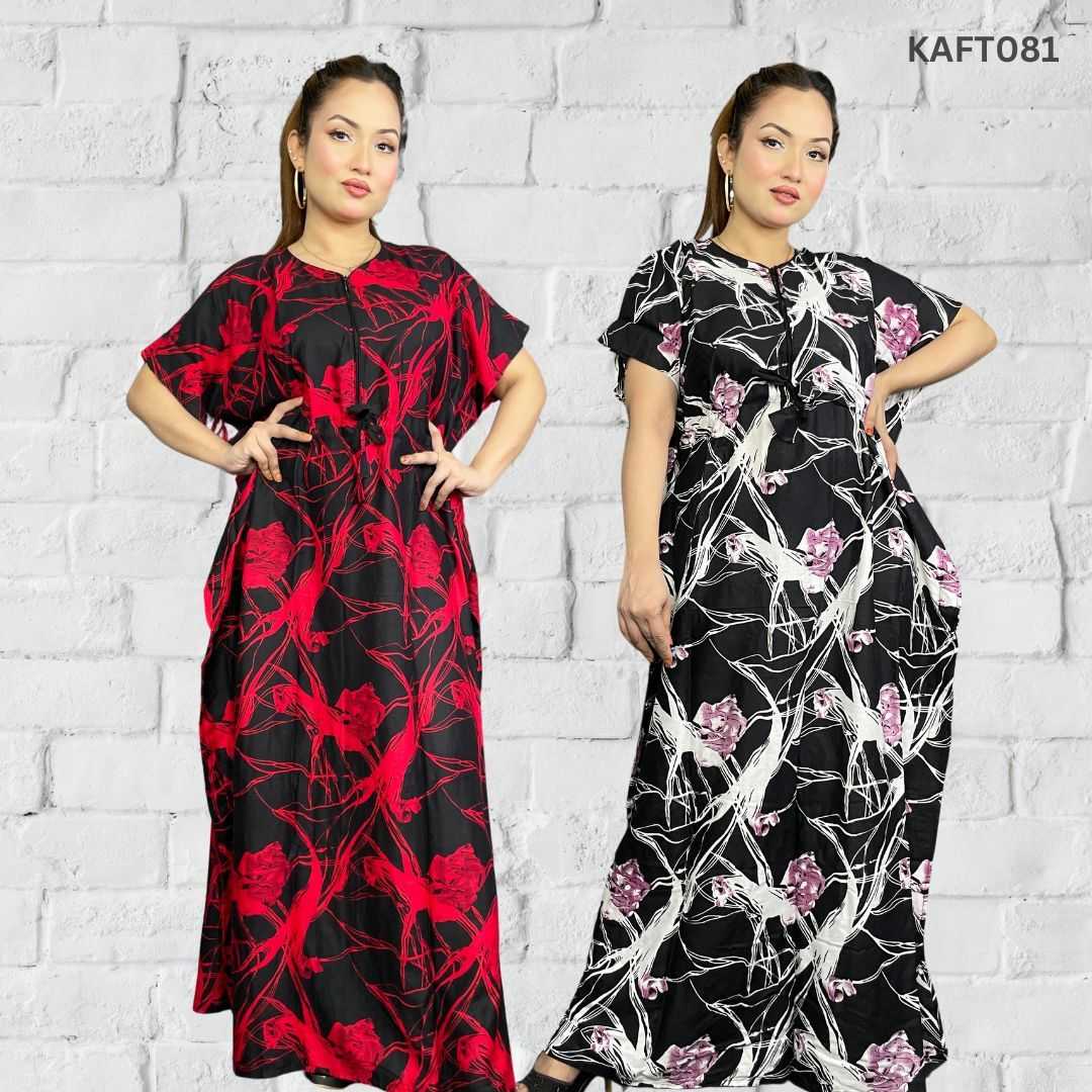 China,Linen,Long,Kaftan,Maxi,2Pcs,Combo,Pack