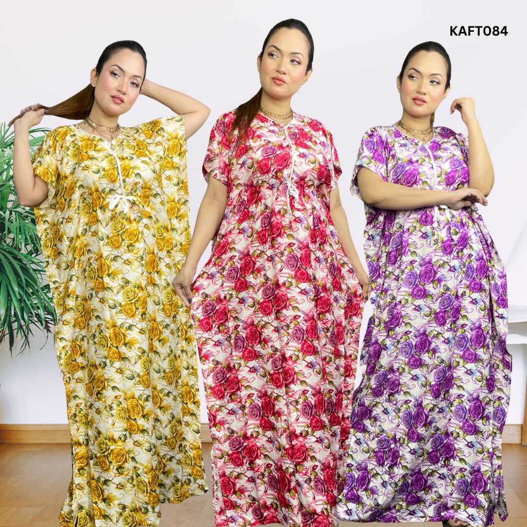 China,Linen,Long,Kaftan,Maxi,2Pcs,Combo,Pack