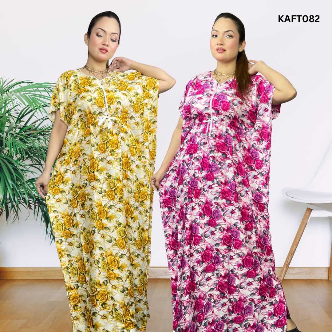 China,Linen,Long,Kaftan,Maxi,2Pcs,Combo,Pack