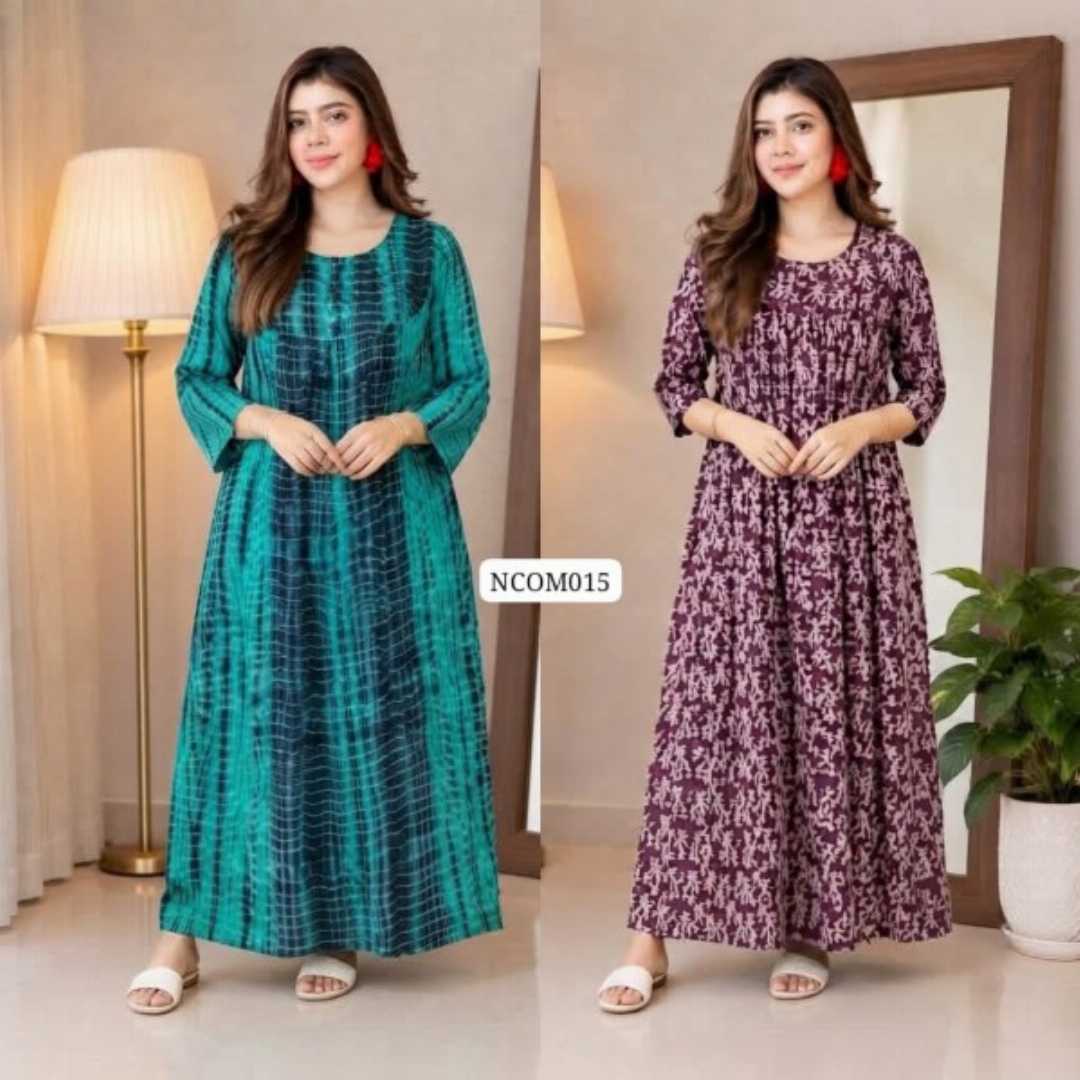 nursing maxi combo set of 2,feeding chain dress bd,soft cotton nursing wear,breastfeeding maxi bangladesh,tukree maternity combo