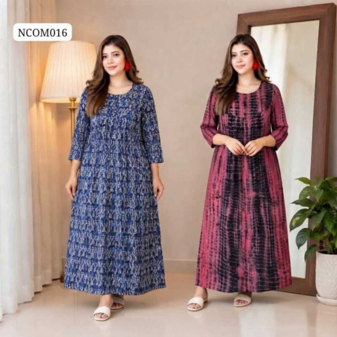 nursing maxi combo 2pcs,feeding chain maxi bd,premium cotton nursing dress,breastfeeding maxi bangladesh,tukree maternity combo